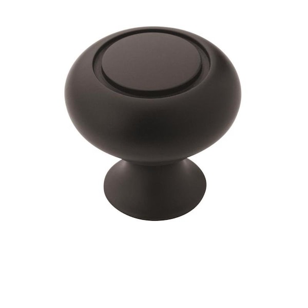 Amerock Amerock Everyday Heritage Round Cabinet Knob 1-1/4 in. D 1-3/16 in. Matte 10 pk TEN53011FB - main